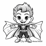 Super Fun Vampire Coloring Pages for Preschoolers 4