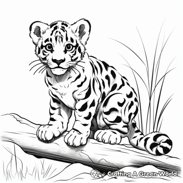 Clouded Leopard Coloring Pages Free & Printable!
