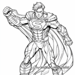 Superhero Theme Letter S Coloring Pages 2