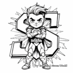 Superhero Theme Letter S Coloring Pages 3