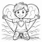 Supportive Heart Health Month February Coloring Pages 2