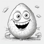 Surprise Gift Inside Cracked Egg Coloring Pages 1