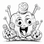 Sweet and Sour Warheads Candy Coloring Pages 1