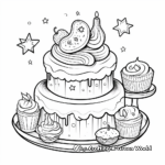 Sweet Birthday Treats Coloring Pages 1