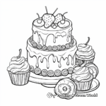 Sweet Birthday Treats Coloring Pages 4