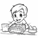 Sweet Cinnamon Bread Coloring Pages 1