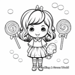 Sweet Lollipop Candy Coloring Pages 1