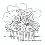 Sweet Lollipop Candy Coloring Pages 4