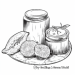Sweet Orange Marmalade Jelly Coloring Pages 1
