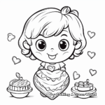 Sweet Valentine's Day Heart Coloring Pages 2