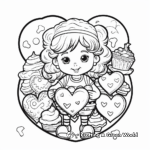 Sweet Valentine's Day Heart Coloring Pages 4