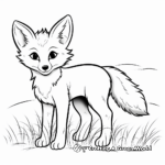 Swift Fox in the Grasslands Coloring Pages 3