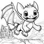 Swooping Night Fury Dragon Coloring Pages 2