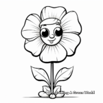 Symbolic Poppy Veterans Day Coloring Pages 1