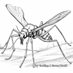 Tarantula Hawk Hunting Sequence Coloring Pages 3
