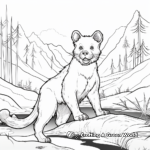 Tasmanian Devil in Nature Scene Coloring Pages 2