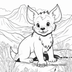 Tasmanian Devil in Nature Scene Coloring Pages 4