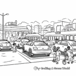 Taxi Rank Coloring Pages 1