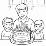 Teacher Birthday Cake Coloring Pages 2