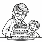 Teacher Birthday Cake Coloring Pages 3