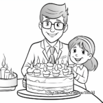 Teacher Birthday Cake Coloring Pages 4