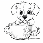 Teacup Yorkie Puppy Coloring Pages 1