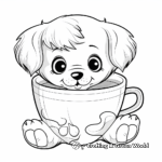 Teacup Yorkie Puppy Coloring Pages 2