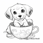 Teacup Yorkie Puppy Coloring Pages 3