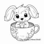 Teacup Yorkie Puppy Coloring Pages 4