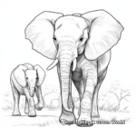 Teen-Friendly Elephant Parade Coloring Pages 1