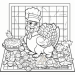 Thanksgiving Crossword& Coloring Activity Pages 3