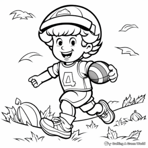Thanksgiving Day Football Coloring Pages 2