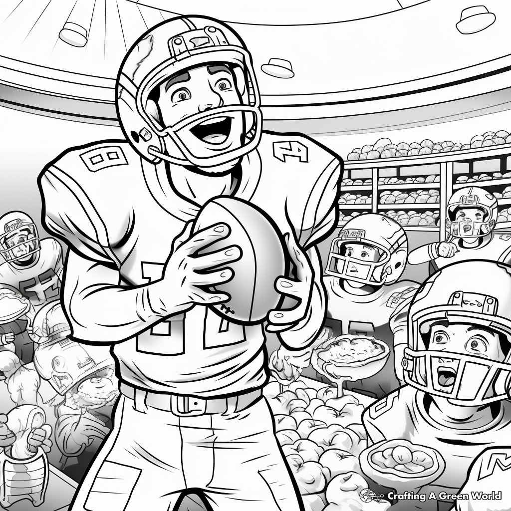 Thanksgiving Day Football Coloring Pages 4