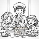 Thanksgiving Feast Coloring Pages for Beginners 2