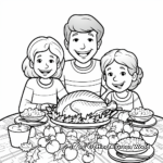 Thanksgiving Feast Sign Coloring Pages 2
