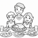 Thanksgiving Feast Sign Coloring Pages 4