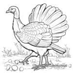 Thanksgiving-themed Wild Turkey Coloring Pages 3
