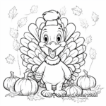 Thanksgiving Turkey Coloring Pages for Kids 4