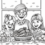 Thanksgiving Turkey Coloring Pages for Middle School 1