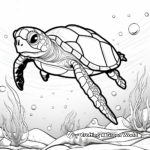 The Endangered Hawksbill Sea Turtle Coloring Pages 3