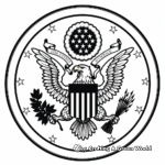 The Great Seal of the United States Coloring Pages 2