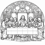 The Last Supper - Detailed Adult Coloring Pages 1
