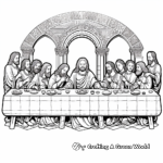 The Last Supper - Detailed Adult Coloring Pages 2