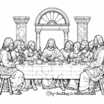 The Last Supper - Detailed Adult Coloring Pages 3