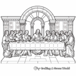The Last Supper - Detailed Adult Coloring Pages 4