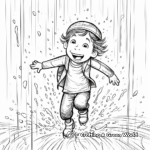 The Splashing Rainfall Coloring Pages 1