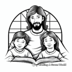 The Trinity: Father, Son, and Holy Spirit Coloring Pages 1