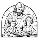 The Trinity: Father, Son, and Holy Spirit Coloring Pages 3