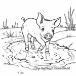 This Little Piggy in Muddy Pond Coloring Pages 1