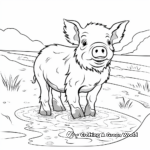 This Little Piggy in Muddy Pond Coloring Pages 2